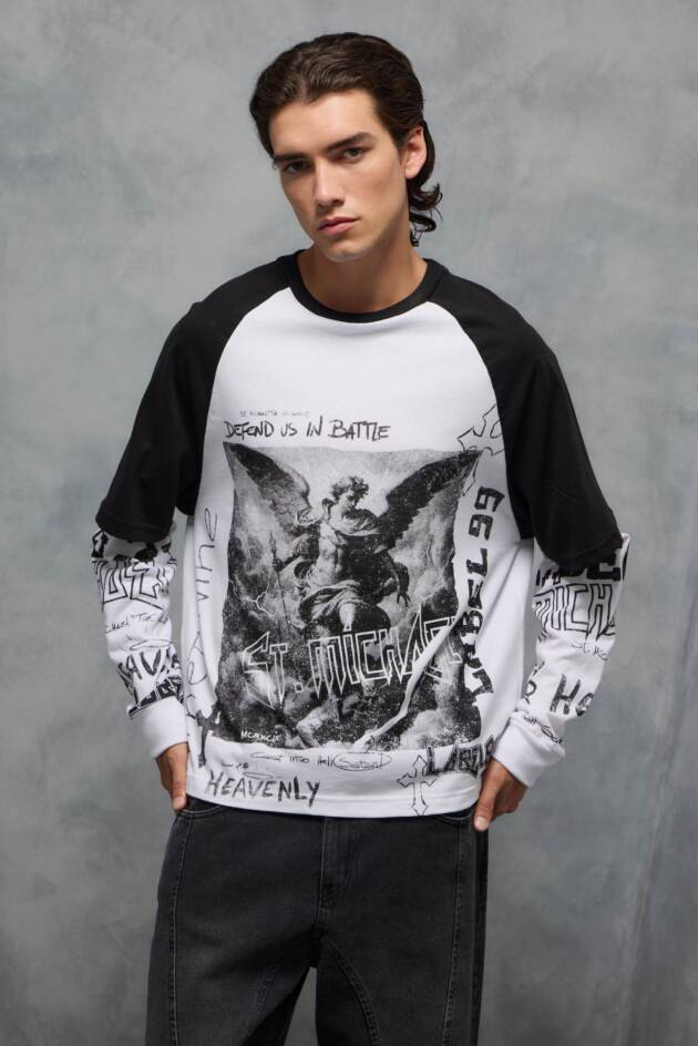 LABEL99 REMERA ST MICHAEL NONSENSE