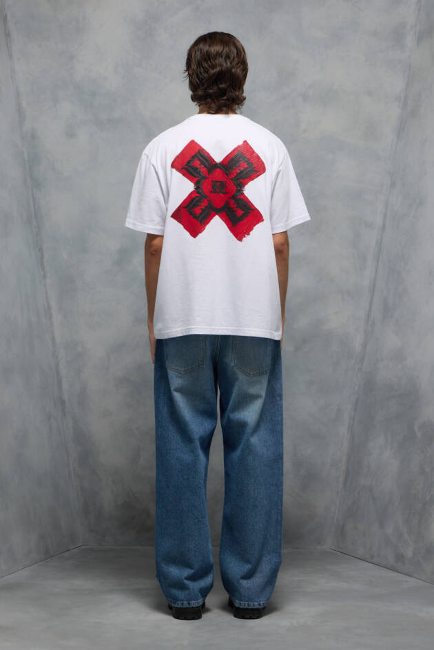 LABEL99 REMERA BRUSH CROSS