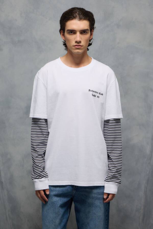 LABEL99 REMERA AUTHENTICS STRIPES