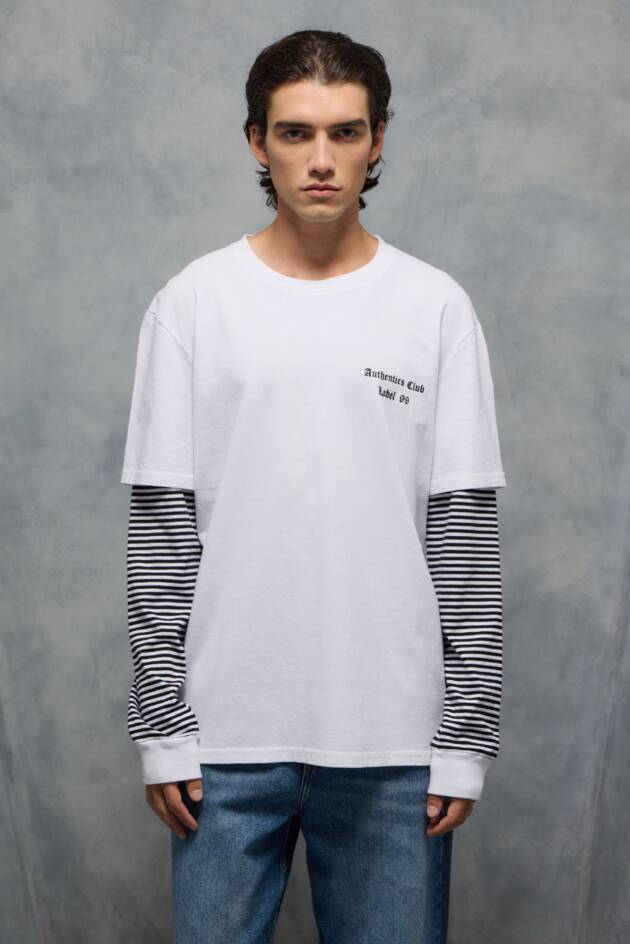 LABEL99 REMERA AUTHENTICS STRIPES