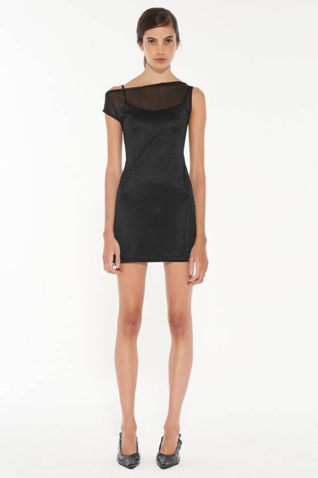 AY NOT DEAD VESTIDO OFF SHOULDER SHEER