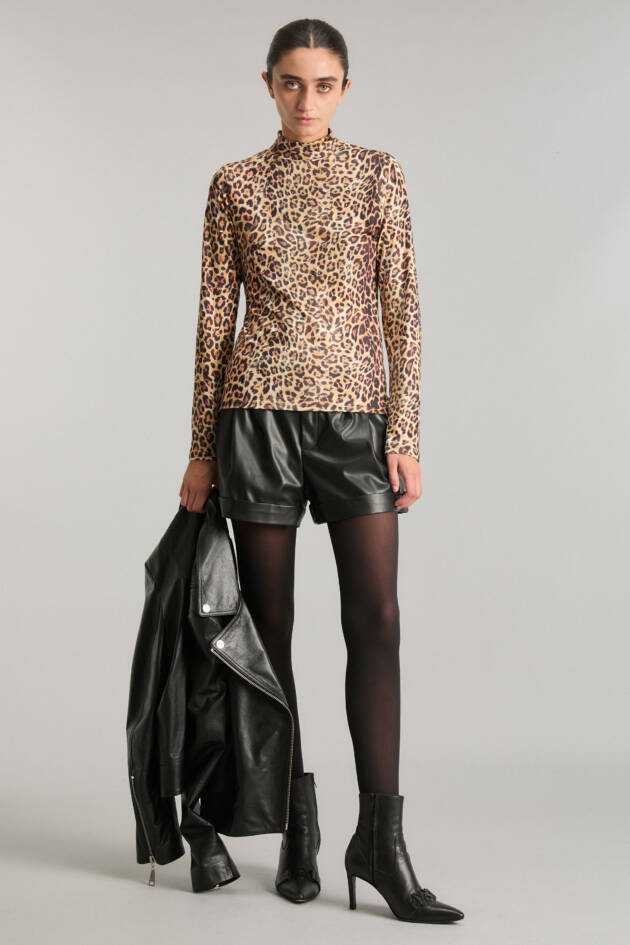 KOSIUKO POLERA GLOW LEOPARD