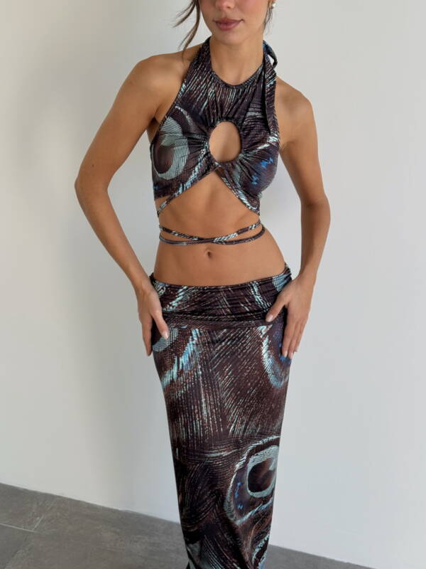 MARIA ANTONIETA CROPTOP PEACOCK ATADO IMPORTADO - Image 4