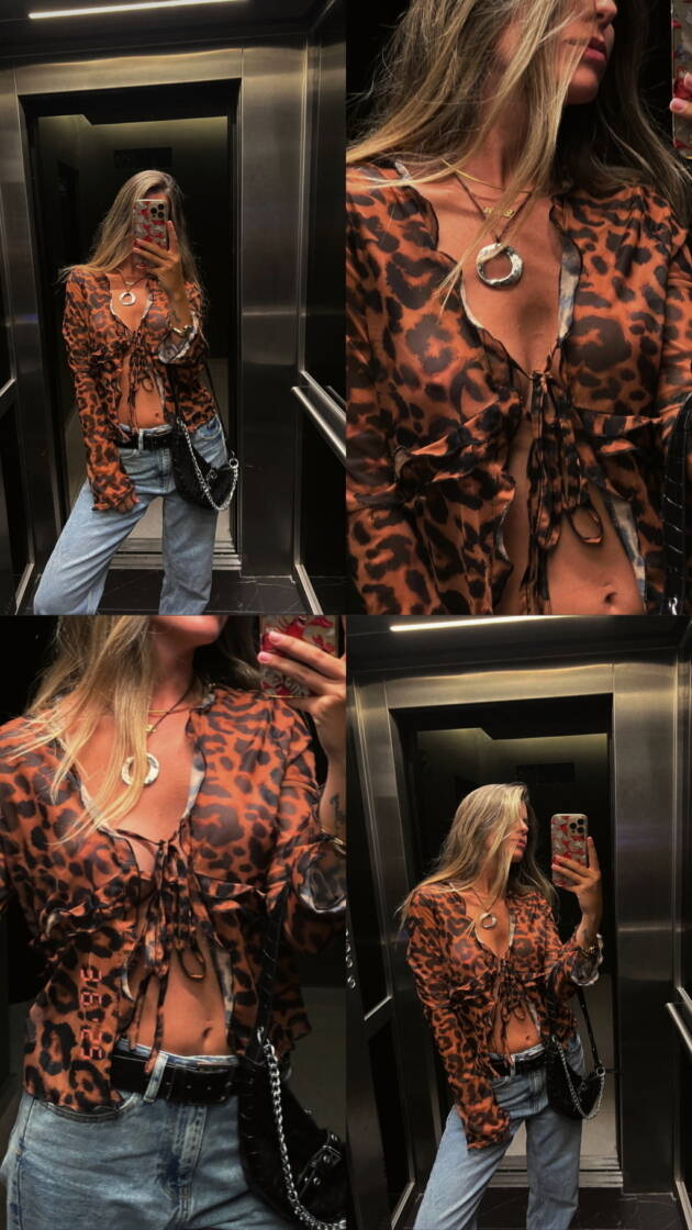 MARIA ANTONIETA CAMISA ZOO MESH VOLADOS IMPORTADA