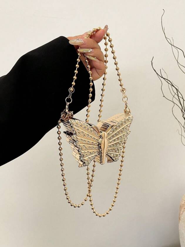 MARIA ANTONIETA CARTERA MINI BAG BUTTERFLY STRASS IMPORTADA