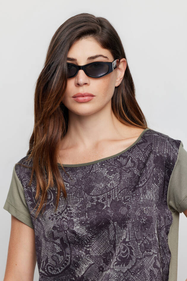 TUCCI TOP CM FLOWER LACE