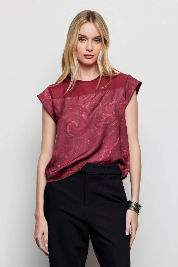 TUCCI TOP CM NEW MOSS PRINT