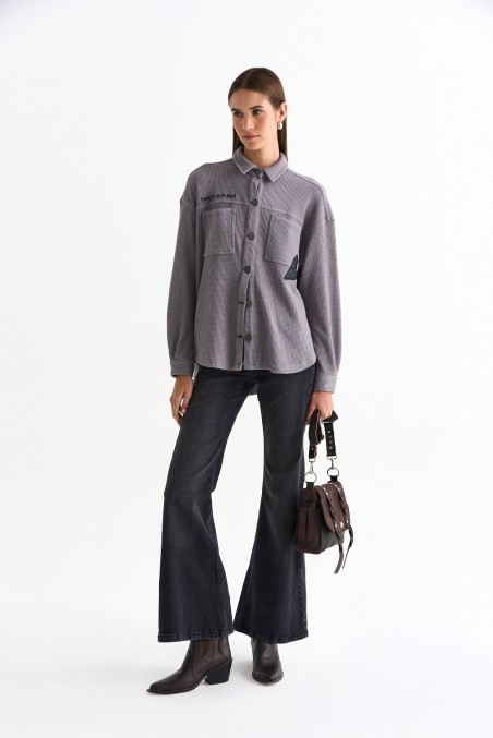 VESNA CAMISA AMENET GRIS TOPO