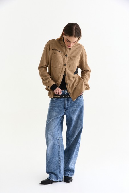 VESNA CAMISA AMENET CAMEL