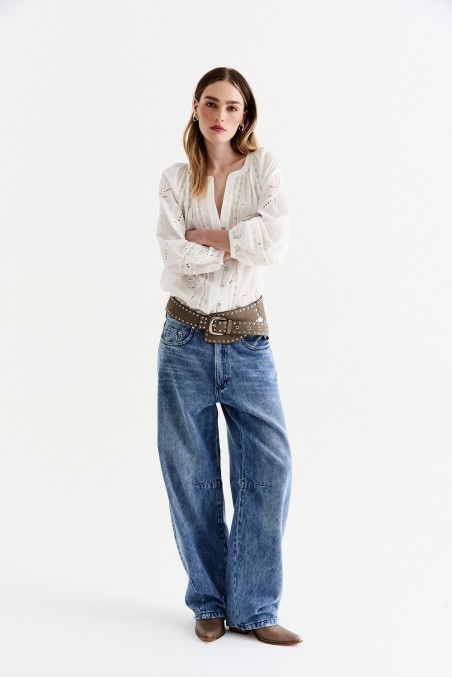 VESNA CAMISA FLORA NATURAL