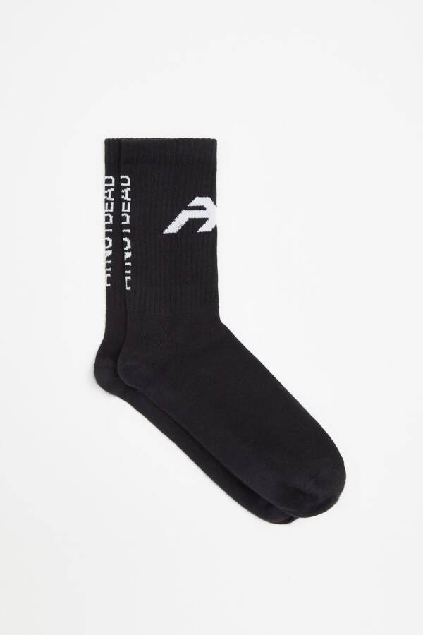 AY NOT DEAD SOCKS LOGO