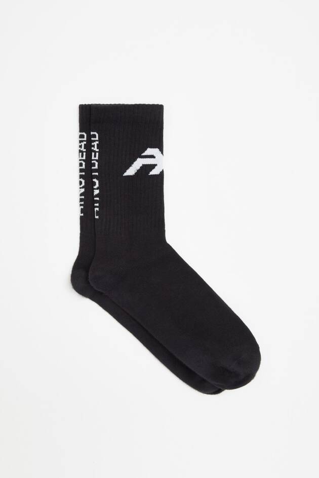 AY NOT DEAD SOCKS LOGO