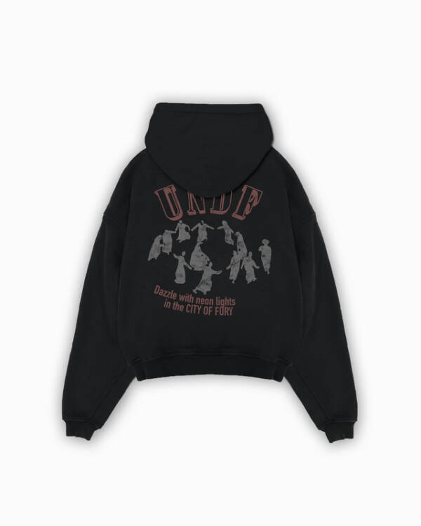 UNDEFINED HOODIE FURY - BLACK