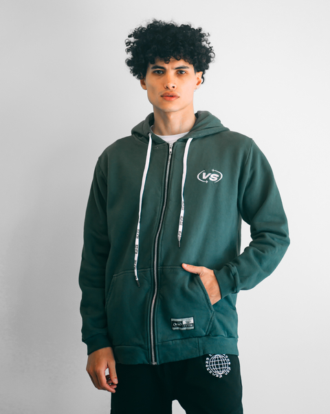 VIEJASCUL CIRCLE LOGO GREY WASHED CAMPERA FRISA