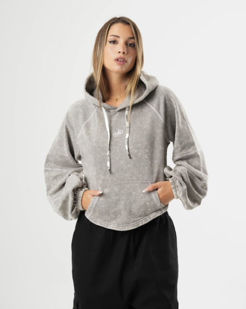 VIEJASCUL HOODIE BOXY WOMAN CIRCLE VS WASHED