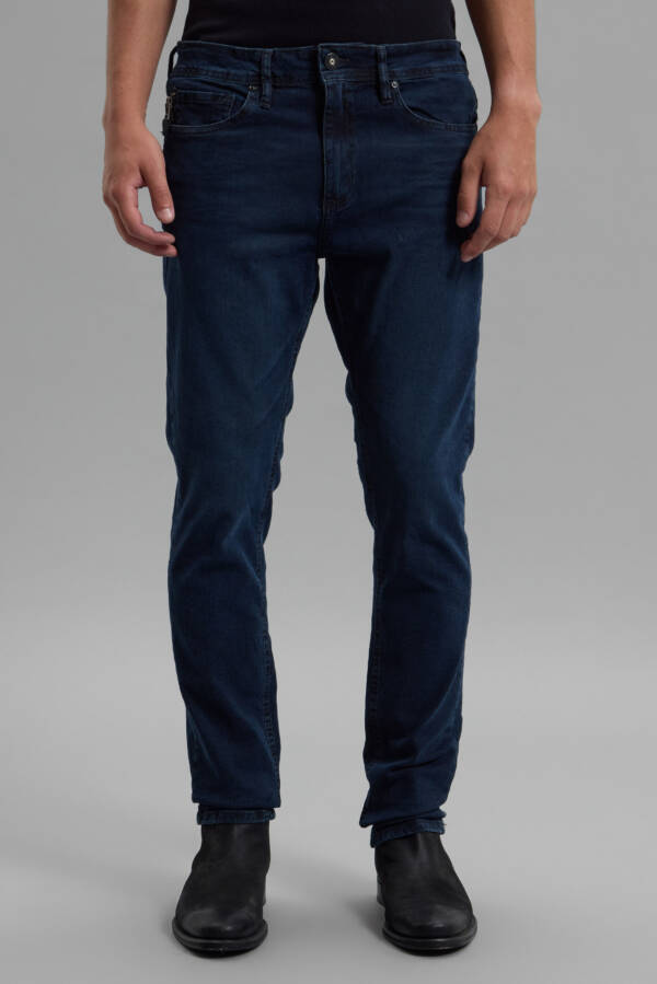 HERENCIA JEANS ZIPPER BLUE BLACK