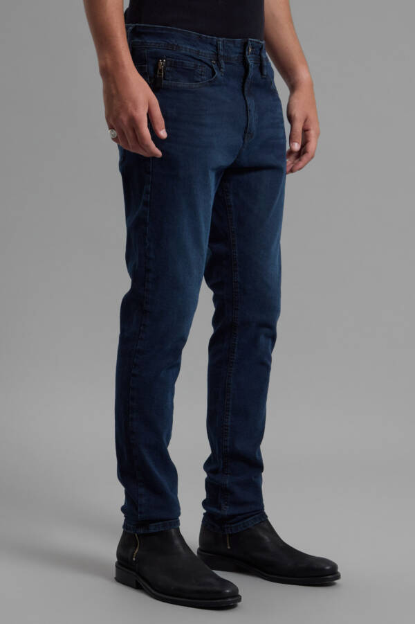 HERENCIA JEANS ZIPPER BLUE BLACK - Image 3
