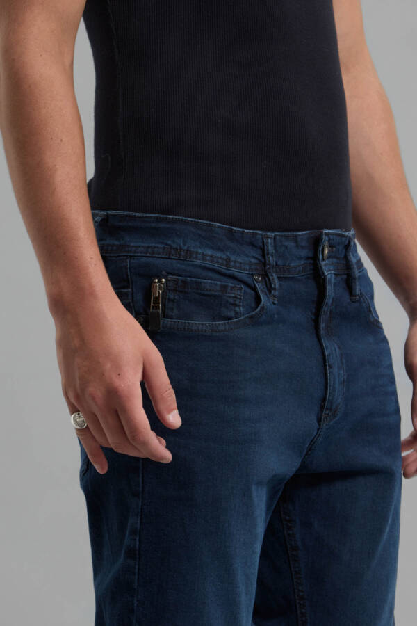 HERENCIA JEANS ZIPPER BLUE BLACK - Image 4