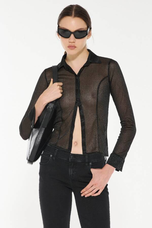 AY NOT DEAD CAMISA SHEER