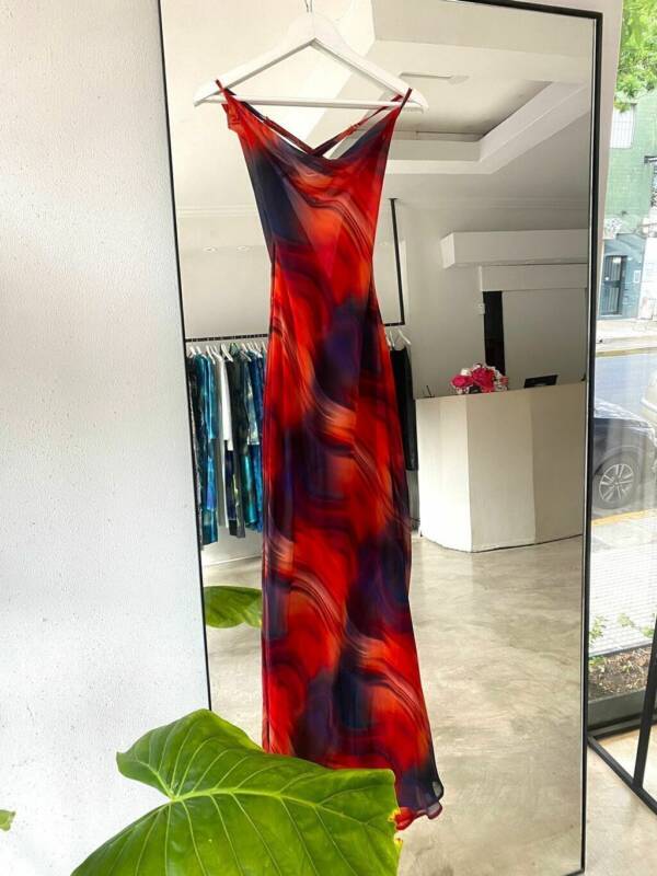 MARIA ANTONIETA VESTIDO HOT ESPALDA DESCUBIERTA IMPORTADO (LARGO)
