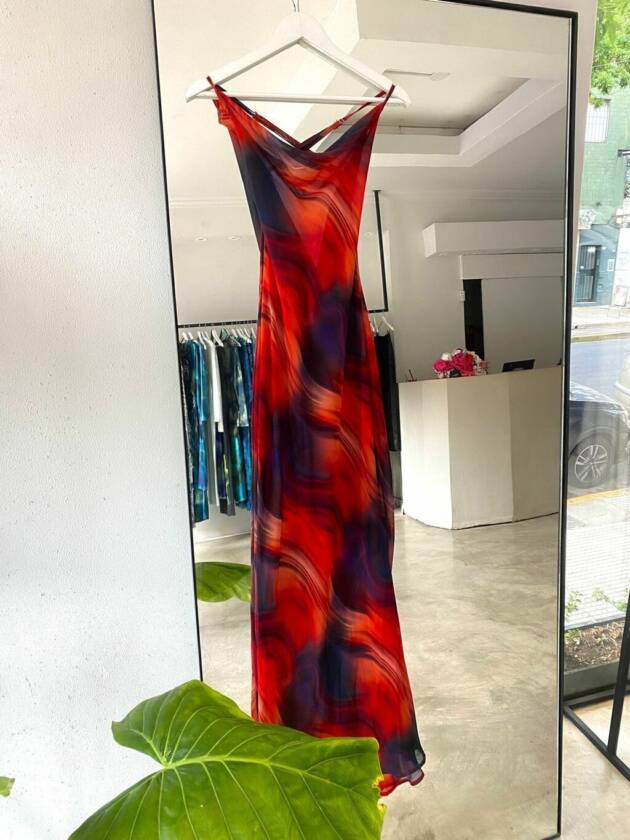 MARIA ANTONIETA VESTIDO HOT ESPALDA DESCUBIERTA IMPORTADO (LARGO)