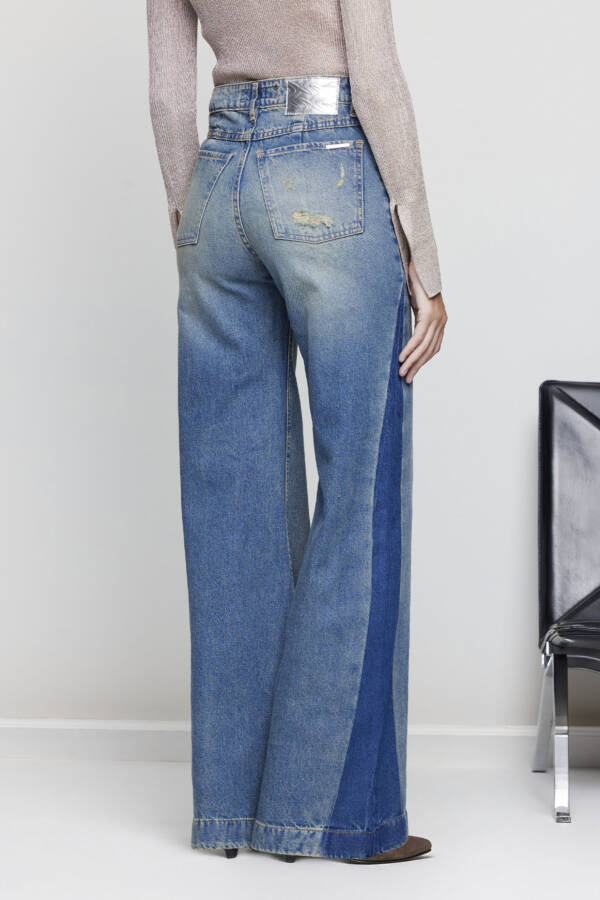 TUCCI PANTALON WIDE LEG VICTORY BLUE - Image 2