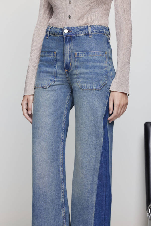 TUCCI PANTALON WIDE LEG VICTORY BLUE - Image 4