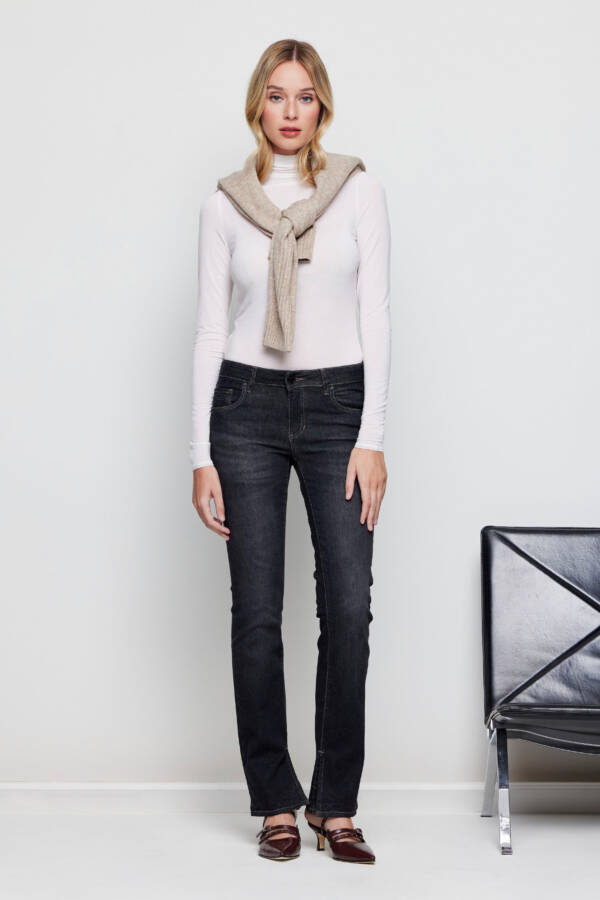 TUCCI PANTALON GABY ST SPLIT BLACK - Image 3