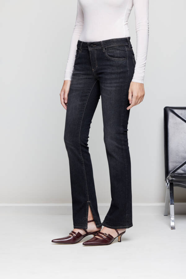 TUCCI PANTALON GABY ST SPLIT BLACK - Image 4