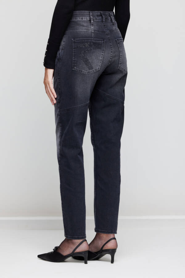 TUCCI PANTALÓN FRANCES BLACK SHINE - Image 2