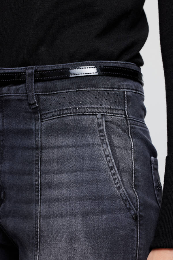 TUCCI PANTALÓN FRANCES BLACK SHINE - Image 5