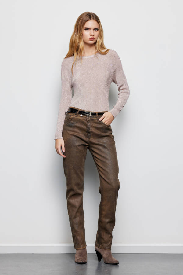 TUCCI PANTALON KATY WAN CARAMEL - Image 2