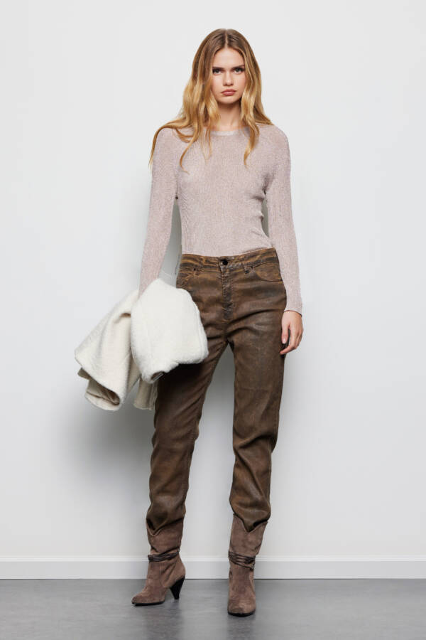 TUCCI PANTALON KATY WAN CARAMEL - Image 3