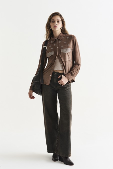 VESNA CAMISA ACRON CHOCOLATE