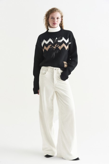 VESNA SWEATER CARITES NEGRO