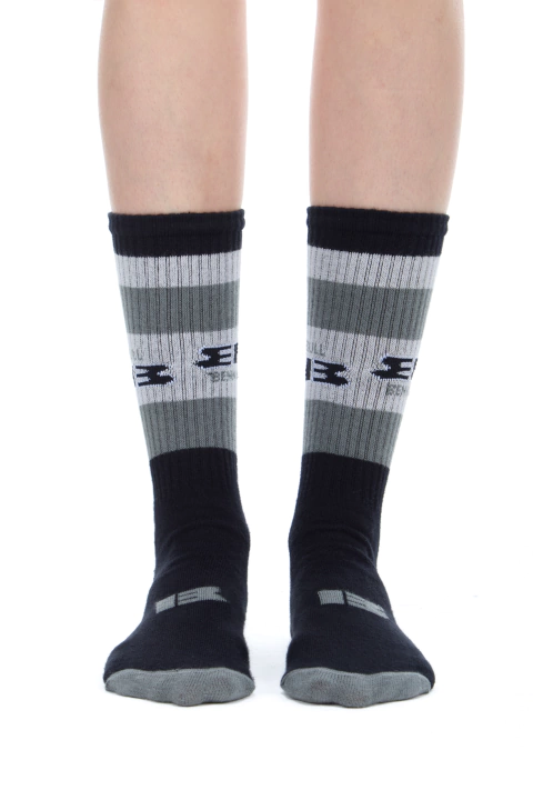 BULLBENNY MEDIAS [ STRIPED ] NEGRO