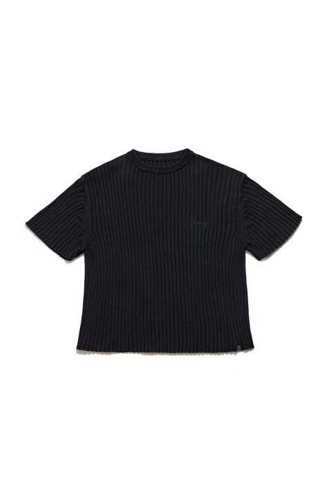HARVEY WILLYS REMERA HEAVY KNIT BLACK