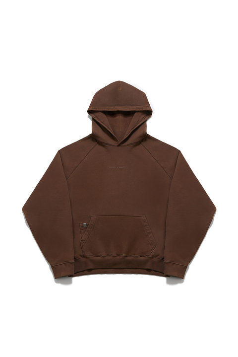 HARVEY WILLYS HOODIE BIG LOGO BROWN