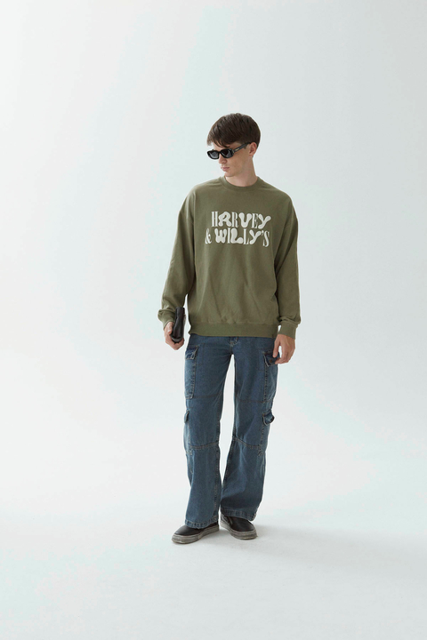 HARVEY WILLYS BUZO CREWNECK HARVEY PUFF ACID GREEN