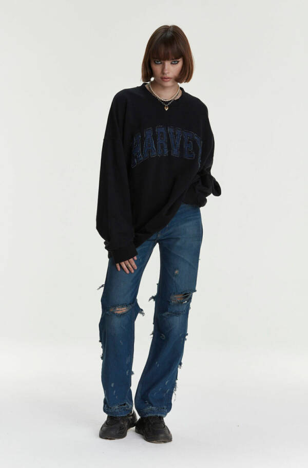 HARVEY WILLYS JEAN BIGGIE DESTROYED BLUE - Image 5