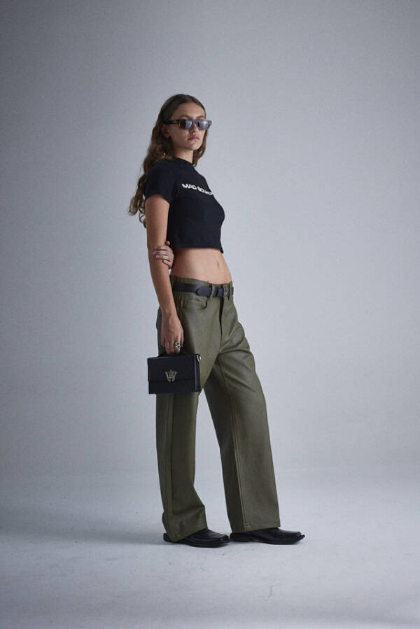 HARVEY WILLYS PANTALÓN CHESTER LEATHER ARMY - Image 5