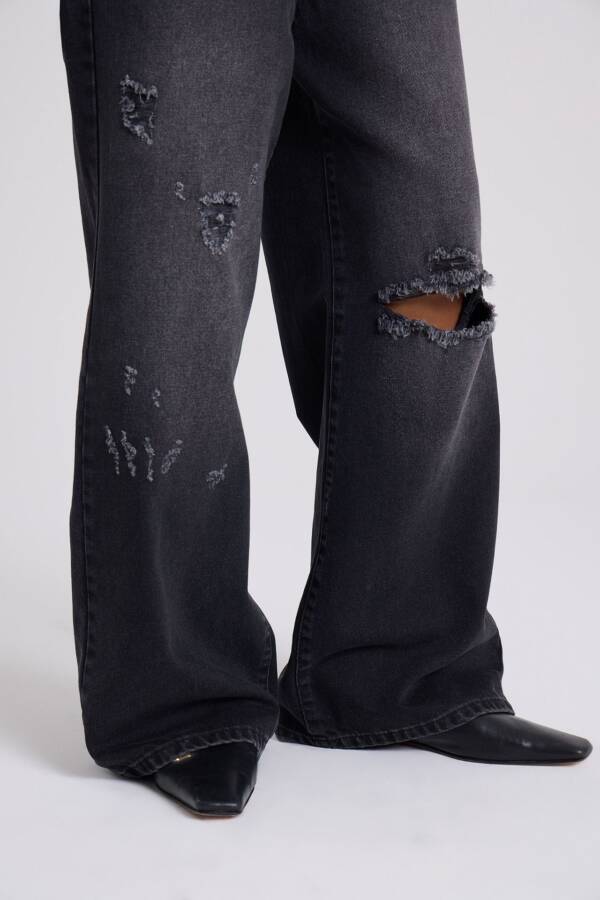 MARIA CHER ULTRA LOOSE STRAIGHT SEGIN N NEGRO - Image 3