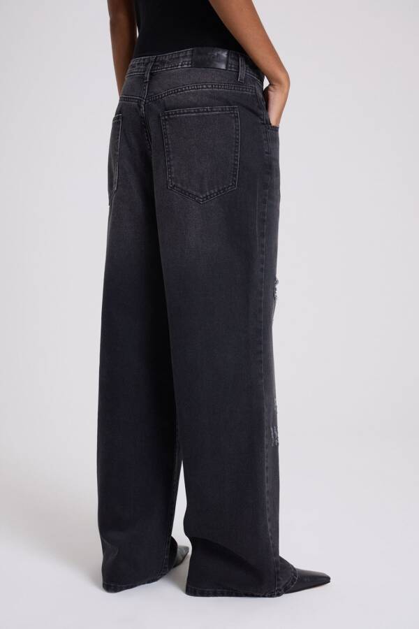 MARIA CHER ULTRA LOOSE STRAIGHT SEGIN N NEGRO - Image 4