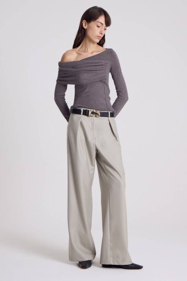 MARIA CHER TOP FEBE GRIS