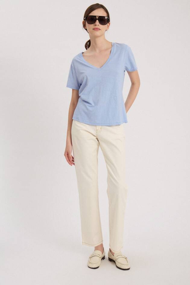 MARIA CHER REMERA V ESTELA CELESTE