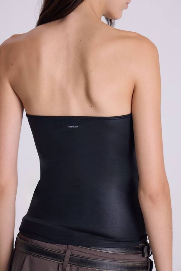 MARIA CHER STRAPLESS DORADO NEGRO - Image 3