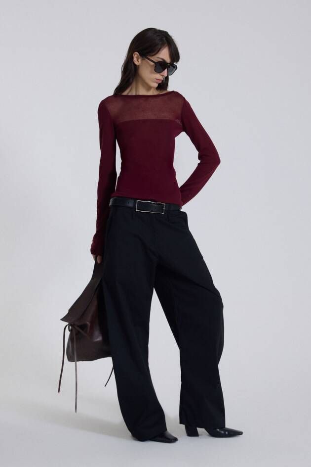 MARIA CHER SWEATER LEPUS BORDEAUX
