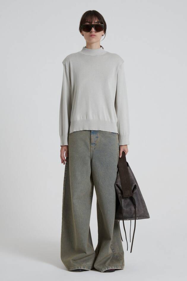 MARIA CHER SWEATER ANCHO AGEN PLATA