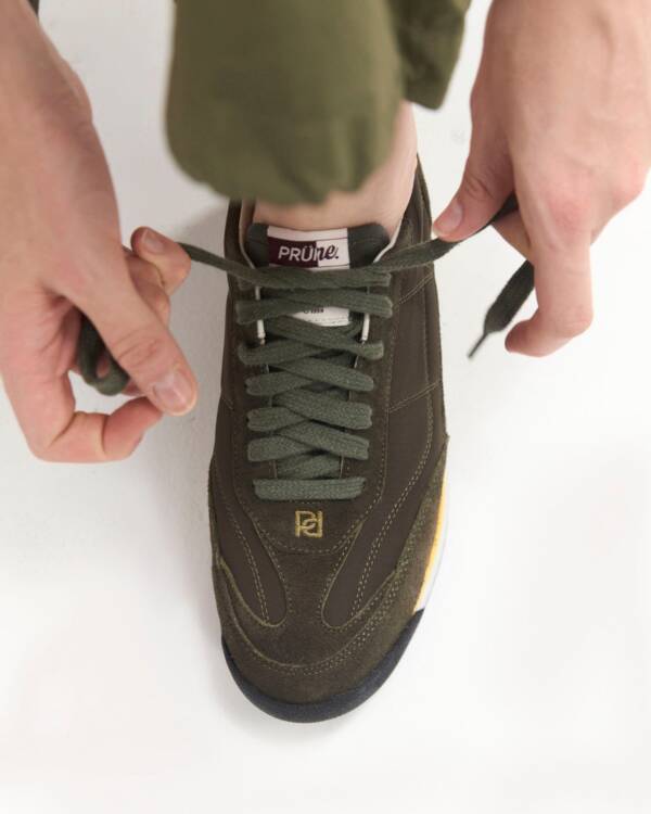 PRÜNE SNEAKER OLYMPIC EN NYLON Y CUERO - Image 2