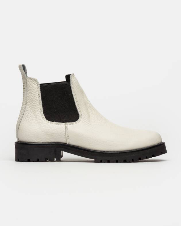 PRÜNE BOTA CAÑA BAJA CHESTER EN CUERO GRANEADO